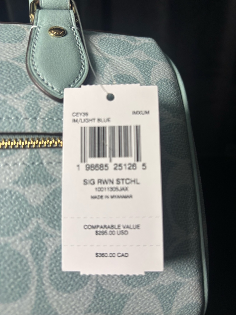 Coach Outlet Rowan Satchel Bag In Signature Canvas - Picture 3 of 9